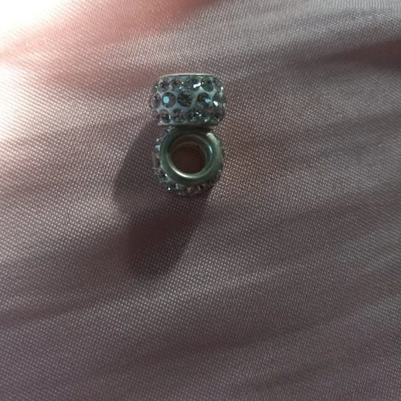 Retired Pandora Clear Crystal Pave Spacers - Picture 1 of 1